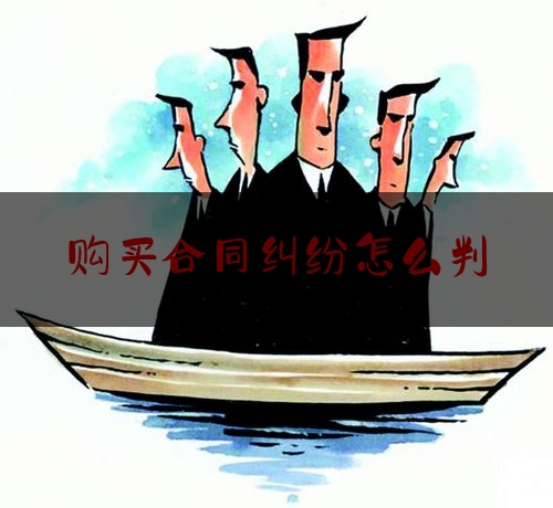 购买合同纠纷怎么判(购买合同纠纷怎么判刑)