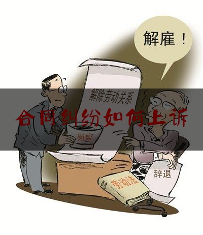 合同纠纷如何上诉(合同案件不服可以上诉吗?)