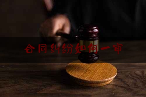 合同纠纷如何一审(关于合同纠纷案件的审理)