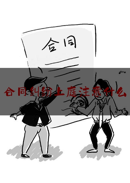 合同纠纷上庭注意什么(民事诉讼案原告出庭注意什么)