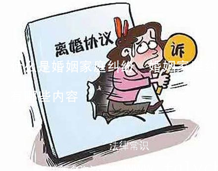 什么是婚姻家庭纠纷,婚姻家庭纠纷主要有哪些内容