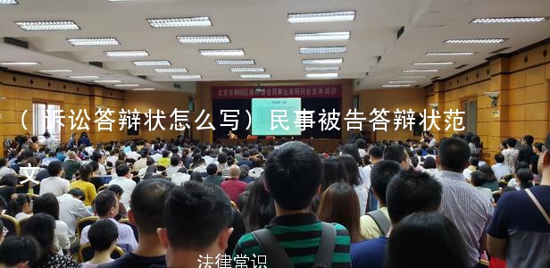 (诉讼答辩状怎么写)民事被告答辩状范文