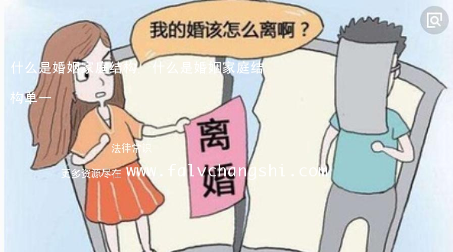 什么是婚姻家庭结构,什么是婚姻家庭结构单一