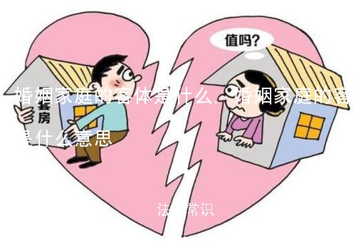 婚姻家庭的客体是什么,婚姻家庭的客体是什么意思