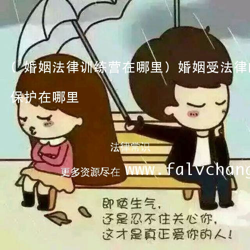 (婚姻法律训练营在哪里)婚姻受法律的保护在哪里