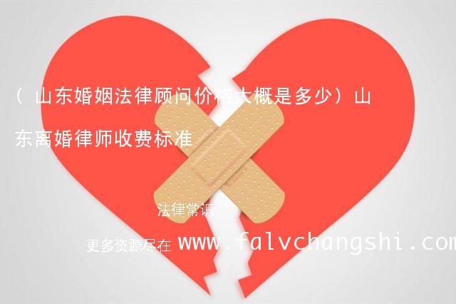 (山东婚姻法律顾问价格大概是多少)山东离婚律师收费标准