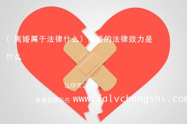 (离婚属于法律什么)离婚的法律效力是什么