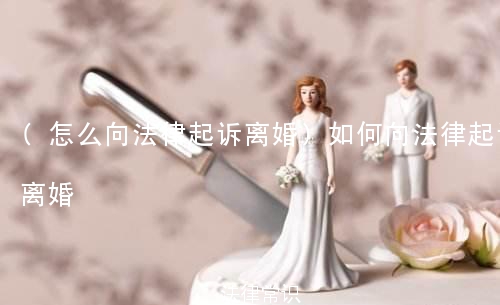 (怎么向法律起诉离婚)如何向法律起诉离婚