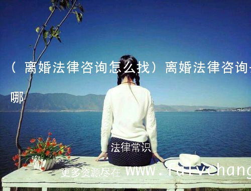 (离婚法律咨询怎么找)离婚法律咨询去哪