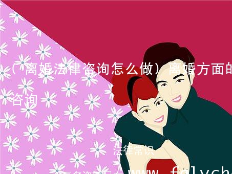 (离婚法律咨询怎么做)离婚方面的法律咨询