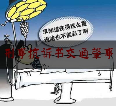 刑事抗诉书交通肇事（远安：抗诉一交通肇事找人顶包案）