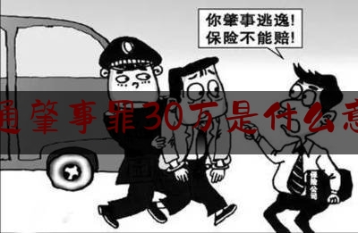 交通肇事罪30万是什么意思（【以案释法】公交车司机踩刹车致乘客死亡，为何构成交通肇事罪？）