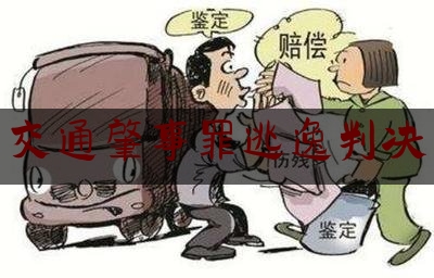 今天我们科普一下交通肇事罪逃逸判决,交通事故肇事逃逸怎么处罚