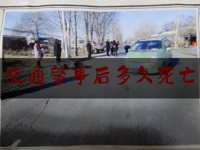 简单说一下交通肇事后多久死亡,交通事故私了协议书范本免费