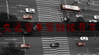 一起来了解一下交通肇事罪继续开车,路怒症是什么意思啊