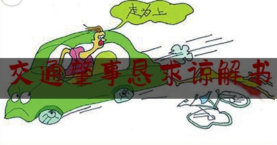 今日干货报道:交通肇事恳求谅解书,正常行驶撞死人 家属要价200万