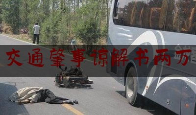 [热门]专业发布交通肇事谅解书两万,杭州撞死一个人赔偿多少
