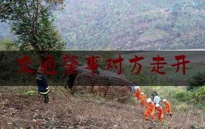 交通肇事对方走开（高速公路交通事故处理小常识）