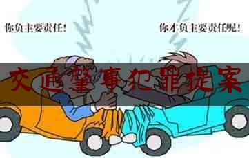 交通肇事犯罪提案（市人大代表犯错了属于哪个部门管）
