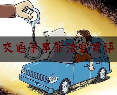 交通肇事罪法官寄语（字字痛心！一场车祸两家遭殃，老法官写下对生命的深思……）