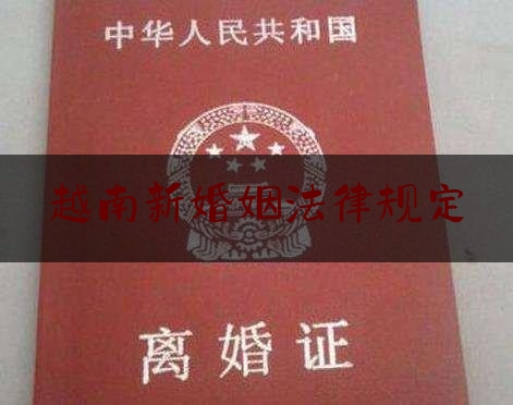 越南新婚姻法律规定