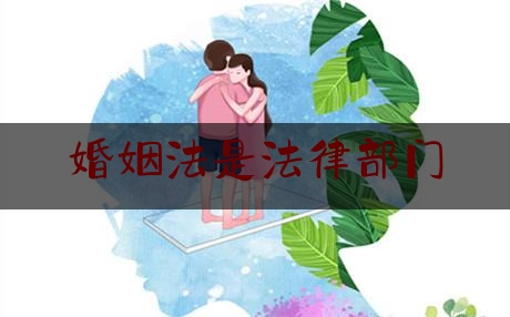 婚姻法是法律部门