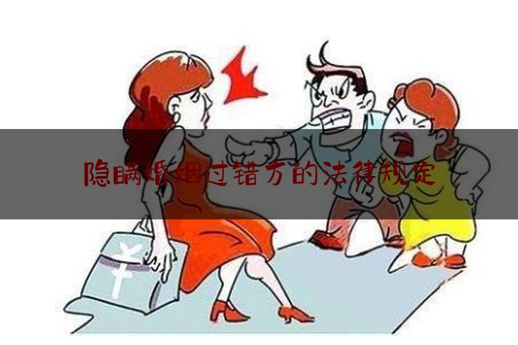 隐瞒婚姻过错方的法律规定