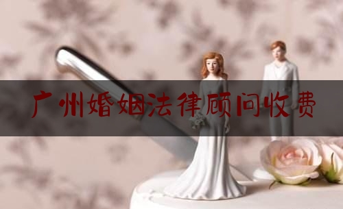 广州婚姻法律顾问收费