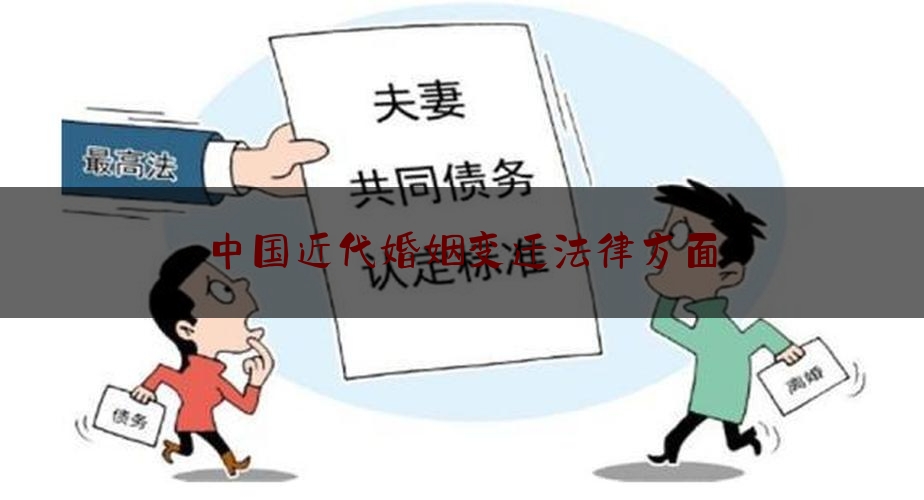 中国近代婚姻变迁法律方面