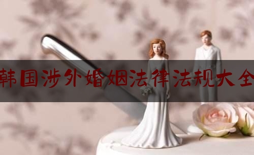 韩国涉外婚姻法律法规大全