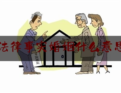 法律事实婚姻什么意思