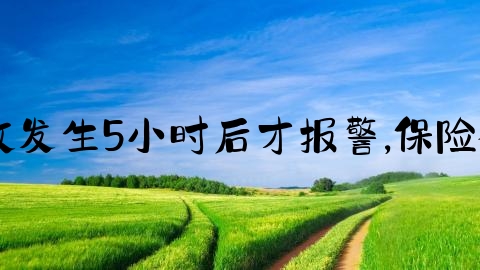 交通事故怎么取消报案,事故发生5小时后才报警,保险公司可以拒绝理赔吗为什么