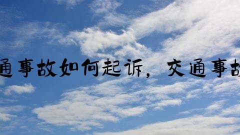 交通事故怎么样立案,交通事故如何起诉，交通事故损害赔偿纠纷如何举证