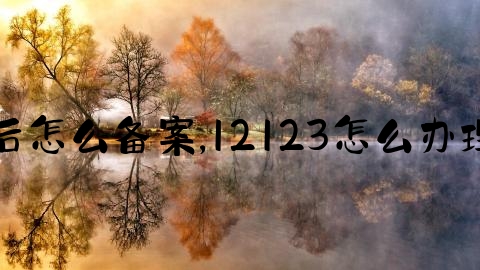 交通事故走后怎么备案,12123怎么办理机动车转籍