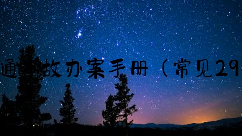 怎么谈交通事故案件,交通事故办案手册（常见29个法律问题梳理与解答）