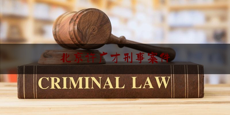 北京许广才刑事案件（北京许广才长什么样）