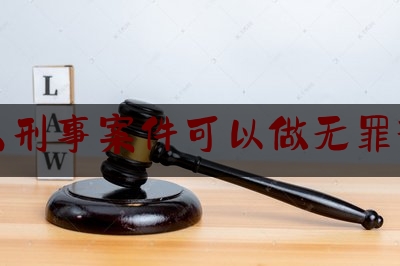 什么刑事案件可以做无罪辩护（什么刑事案件可以做无罪辩护律师）