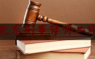 北京刑事律师二审（北京二审刑事辩护律师）