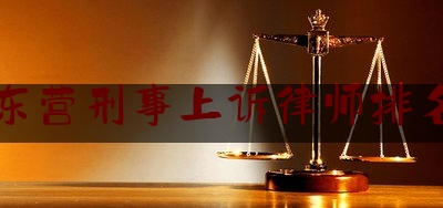 东营刑事上诉律师排名（东营最好的律师事务所）