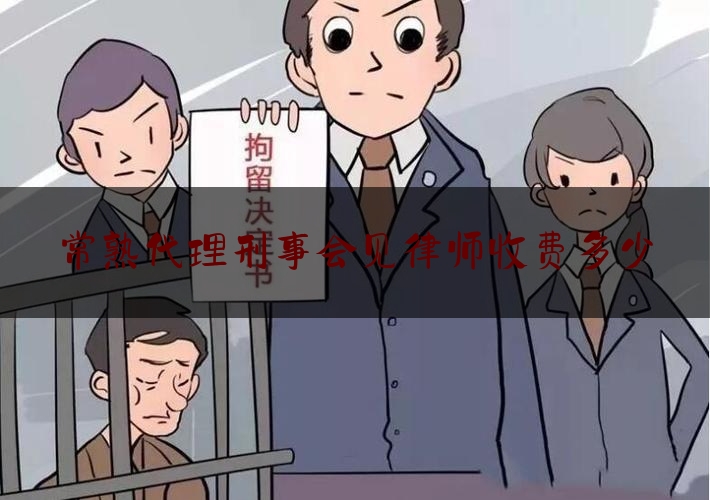 常熟代理刑事会见律师收费多少（刑事案件律师会见一次收费多少）