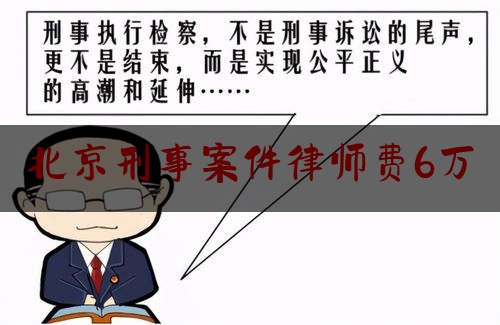 北京刑事案件律师费6万（北京律师刑事收费标准）