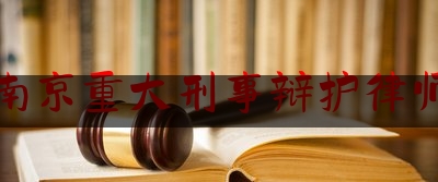 南京重大刑事辩护律师（南京十大刑辩律师）