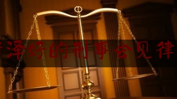 山东菏泽好的刑事会见律师收费