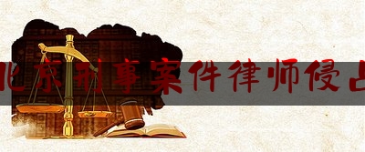 请北京刑事案件律师侵占罪（北京职务侵占辩护律师）