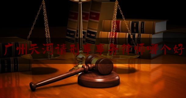 广州天河请刑事事务律师哪个好（广州市天河区口碑好的律师事务所）