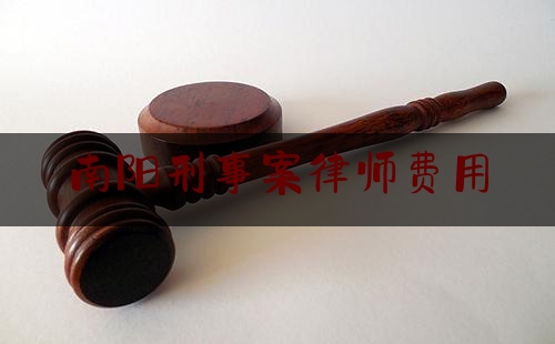 南阳刑事案律师费用（南阳刑事案律师费用多少钱）