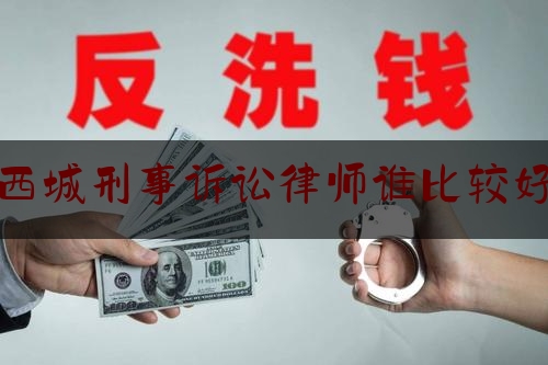 西城刑事诉讼律师谁比较好（西城区刑事案件）