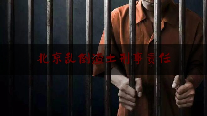 北京乱倒渣土刑事责任（北京偷倒渣土刑事处罚）