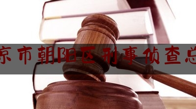 北京市朝阳区刑事侦查总队（北京市朝阳区刑警支队）