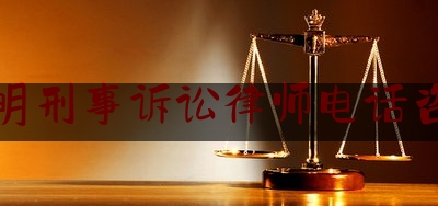 南明刑事诉讼律师电话咨询（南明刑事诉讼律师电话咨询是多少）